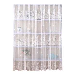 蕾丝柜子遮挡帘防尘免打孔衣柜书柜架橱柜鞋柜杂货架置物架遮挡帘