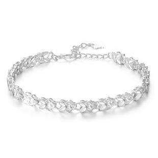 臻汇银纯银手链中国白银足银999幸运兔小众精致轻奢手链生日礼物