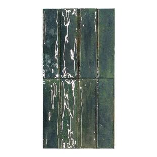 简漫进口釉复古做旧感手工砖亮光长条砖厨房卫生间咖啡厅餐厅墙砖