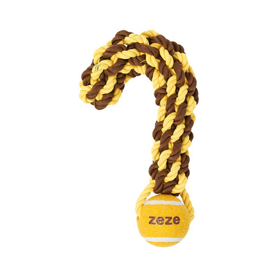 ZEZE网球绳结耐咬磨牙洁齿玩具