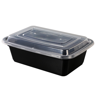 长方形塑料美式一次性餐盒加厚