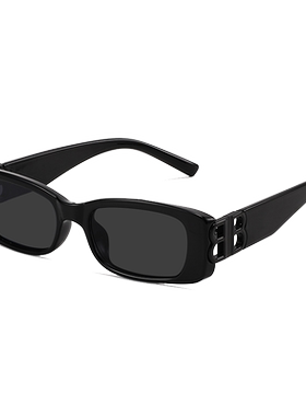 复古欧美ins风小脸辣妹方形墨镜