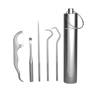 不锈钢牙线棒牙签线超细专用剔牙神器牙勾针家庭装便携盒随身携带