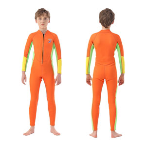 儿童泳衣女童男童加厚保暖防寒保温连体长袖冬季游泳衣冲浪潜水服