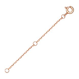 中国黄金珍尚银手链项链延长链diy加长调节扣头尾链银饰配件S925