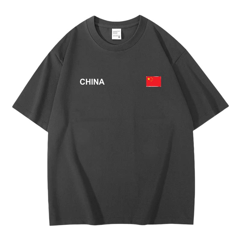 国家队短袖男士100%纯棉夏季