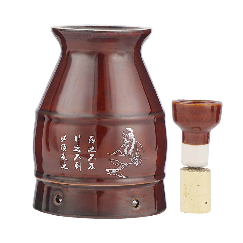 艾灸罐盒随身灸家用刮痧防烫走悬炙筒馆陶瓷紫砂条柱固定架工器具