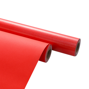 红色贴纸自粘墙纸墙面中国红壁纸喜庆场景布置装饰贴广告纸即时贴