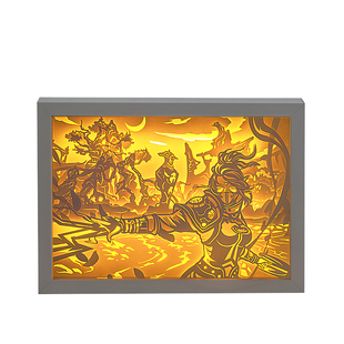 DOTA2刀塔周边手办圣堂刺客拉娜娅TA剑圣火女礼物小夜灯纸雕灯