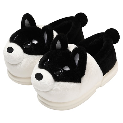 二哈棉拖鞋男士包跟冬季外穿