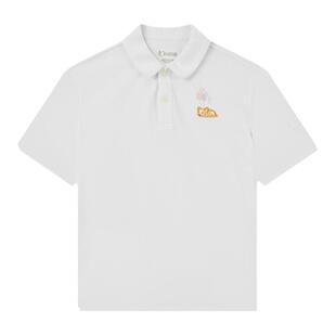 中国乔丹童装女童T恤短袖儿童夏装polo衫夏新款大童宽松半袖上衣