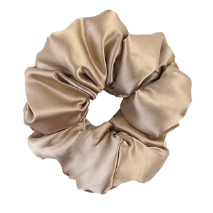 真丝枕头睡眠发圈女纯色缎面大肠发绳不伤发大号扎丸子头橡皮筋