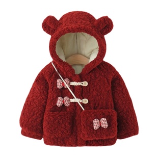 女童加绒外套秋冬季2025新款儿童冬款洋气时髦女宝宝羊羔绒毛毛衣