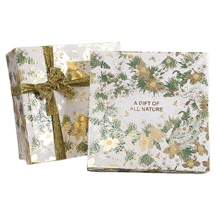 丁峰·丛林自然风多层烫金工艺通用水果包装盒多层混搭礼盒空盒子