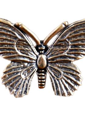 纯黄铜小摆件螳螂仙鹤鸟昆虫类眼镜蛇小动物小蜜蜂龙茶宠桌面装饰