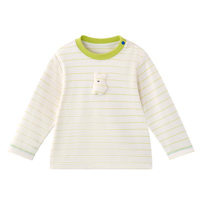 babycare山茶花儿童t恤秋新款男童长袖女童秋季上衣宝宝秋装