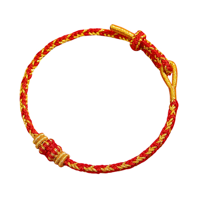 2026马年本命年红绳手链手工编织男女手绳护身符DIY可穿珠串黄金