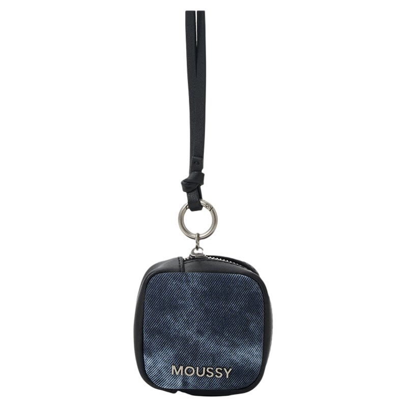 MOUSSY仿牛仔PU挂包钥匙包