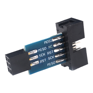 AVRISP/USBasp/STK500 10PIN to 6PIN 标准转换座 10p转6P转接板