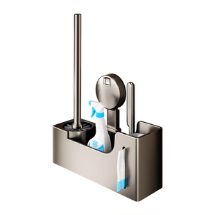 专利新款吸盘马桶刷套装壁挂家用厕所无死角卫生间置物架清洗专用