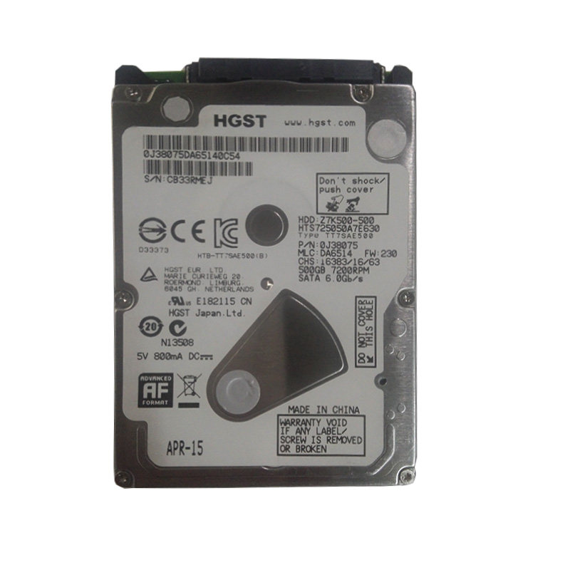 HGST全新7mm日立500g笔记本电脑机械硬盘SATA3高速7200转32m缓存