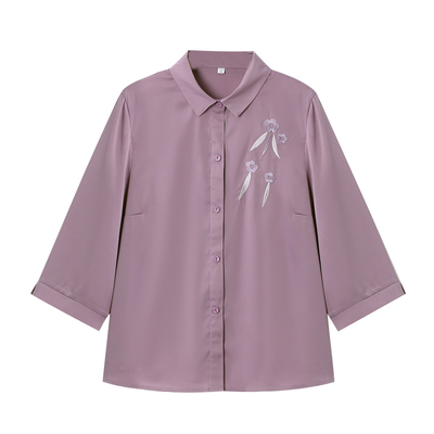 妈妈装春夏时尚衬衫七分袖打底衫