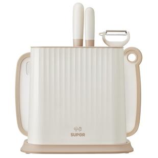 苏泊尔婴儿辅食工具宝宝全套厨房刀具收纳套装菜板菜刀二合一家用