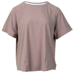 大码瑜伽服女2025新款运动短袖训练服宽松跑步衫健身服运动上衣