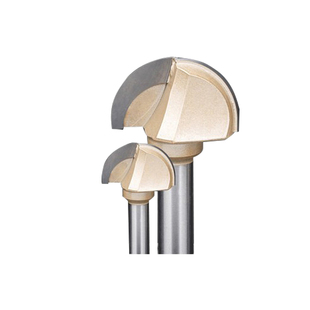 木工圆底刀铣刀铝塑板开槽刀具雕刻机半圆刀电木铣刀修边机刀头