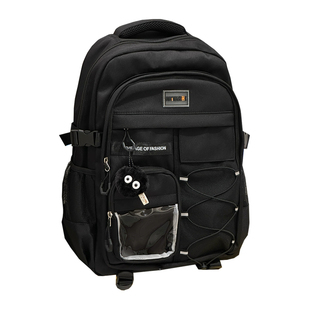 日系复古工装书包男潮 ins小众初中高中学生双肩包女生大容量背包