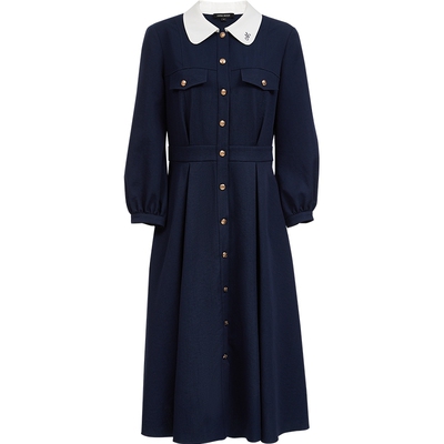 VeroModa刺绣提花装饰连衣裙