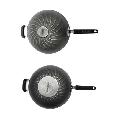 导热快无涂层老铁锅圆底铸铁锅