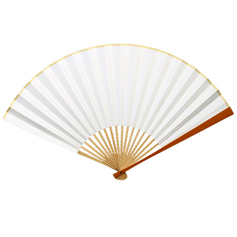 老玉竹龙鳞翻轮文玩折扇95寸半芯扇骨手工精品文人空白扇书法定制