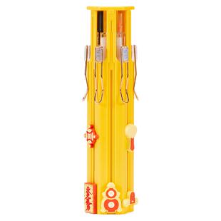 故宫文具文渊中性笔荧光涂卡铅笔橡皮直尺记号学习考试收纳铅笔盒