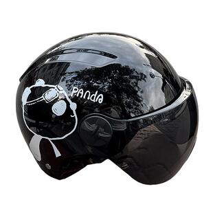 卡通冬天3c认证电动车头盔保暖女士新款摩托车半盔安全帽四季可爱