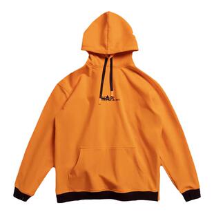 Monster Guardians 男子冬季亮橙防风拒水加厚保暖连帽滑雪服卫衣