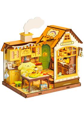 若来三丽鸥布丁狗小屋diy手工毕业礼物生日送女孩闺蜜创意摆件