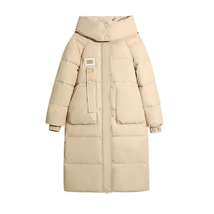 雅鹿羽绒服女中长款2025新款高级巨好看时尚爆款白鸭绒小个子外套