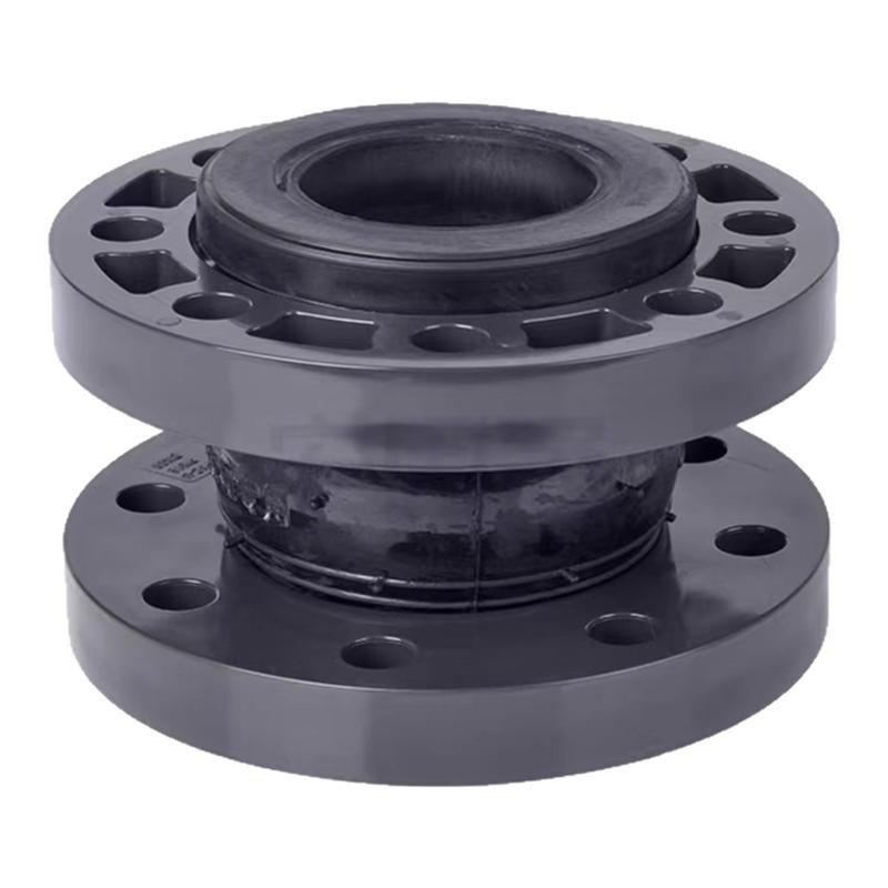 upvc,pvc法兰式橡胶接头同心橡胶软接头单球DN6550减震器三元乙丙