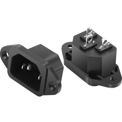 三脚品字10a带耳朵电源插座