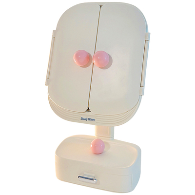 桌面轻奢高级梳妆台化妆镜