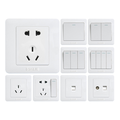 开关插座面板86型电源五孔