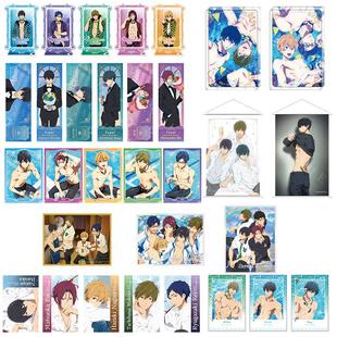 星河动漫Free！七濑遥松冈凛橘真琴镭射票明信片透卡立牌砖摆件