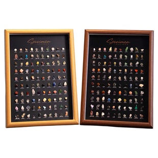 高颜值新年礼物100种天然矿石标本矿物相框送男生女孩生日礼物