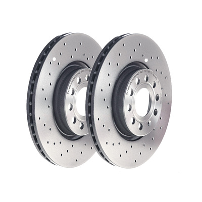 布雷博前通风打孔刹车盘适配于CR-VIII 艾力绅 歌诗图 哈弗H6 M6