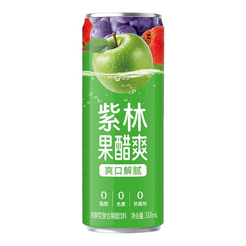 紫林果醋爽非气泡饮料310ml*2罐