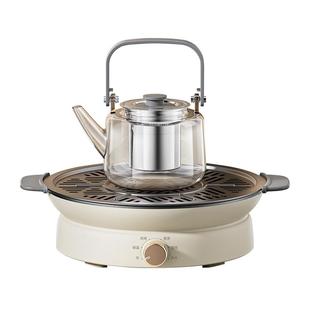 美的围炉煮茶器家用电茶炉套装室内多功能网红电陶炉养生壶泡茶壶