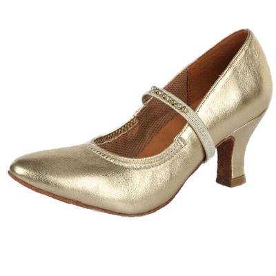 东方名派摩登舞鞋女室内软底羊皮