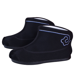 正龙戏装京剧越剧戏剧戏曲薄底龙套靴小兵鞋小将武生靴 纳帮快靴