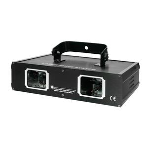 双孔全彩激光灯光束镭射灯ktv闪光酒吧蹦迪灯七彩射灯舞台灯光